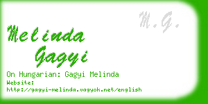 melinda gagyi business card